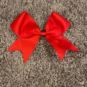red cheer bow